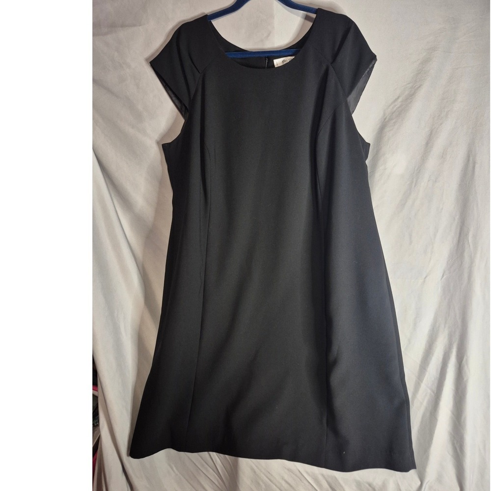 Jones Studio Separates Women's Black Dress Plus Size 22W Career A-Line